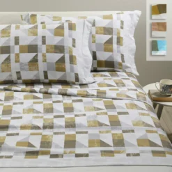 Completo Lenzuola In Flanella Cromatic Di Caleffi - Dimensioni Varie W100