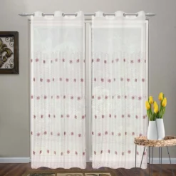 Tenda Arredo Filtrante Candy Effetto Lino Con Borchie 140x280 Cm W066 -Articoli Per La Casa pannello tenda arredo candy con borchie semitrasparente 2 3