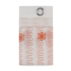 Tenda Arredo Filtrante Candy Effetto Lino Con Borchie 140x280 Cm W066 -Articoli Per La Casa pannello tenda arredo candy con borchie semitrasparente arancione 3