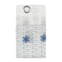 Tenda Arredo Filtrante Candy Effetto Lino Con Borchie 140x280 Cm W066 -Articoli Per La Casa pannello tenda arredo candy con borchie semitrasparente blu 3