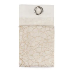 Tenda Arredo Filtrante Elea Effetto Lino Con Borchie 140x280 Cm W067 -Articoli Per La Casa pannello tenda arredo elea con borchie semitrasparente beige 1