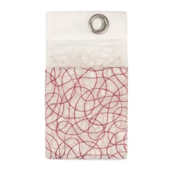 Tenda Arredo Filtrante Elea Effetto Lino Con Borchie 140x280 Cm W067 -Articoli Per La Casa pannello tenda arredo elea con borchie semitrasparente bordeaux 1