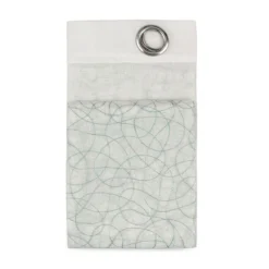 Tenda Arredo Filtrante Elea Effetto Lino Con Borchie 140x280 Cm W067 -Articoli Per La Casa pannello tenda arredo elea con borchie semitrasparente verde acqua 1