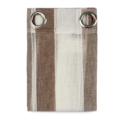 Tenda Arredo Filtrante Fiorella Effetto Lino Con Borchie 140x280 Cm W029 16 Tenda Arredo Filtrante Fiorella Effetto Lino Con Borchie 140x280 Cm W029 -Articoli Per La Casa pannello tenda arredo fiorella effetto lino con borchie marrone 1