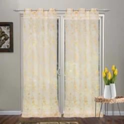 Tenda Arredo Filtrante Kos Effetto Lino Con Borchie 140x280 Cm W068 -Articoli Per La Casa pannello tenda arredo kos con borchie semitrasparente 2 1