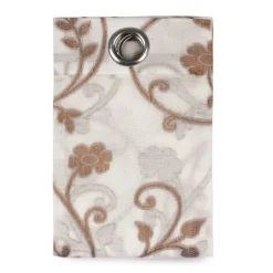 Tenda Arredo Filtrante Kos Effetto Lino Con Borchie 140x280 Cm W068 -Articoli Per La Casa pannello tenda arredo kos con borchie semitrasparente marrone 1