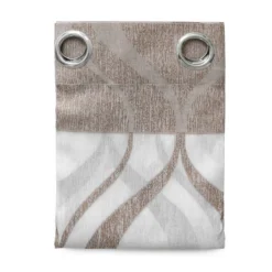 Pannello Tenda Con Borchie Zoe Di Dalia Collection Jacquard 140x280 Cm S015 -Articoli Per La Casa pannello tenda con borchie zoe di dalia collection con lavorazione jacquard marrone