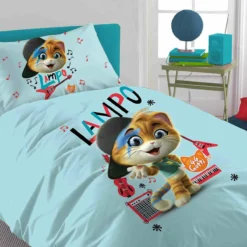 Parure Copripiumino Lampo 44 Gatti Per Letto Singolo W605