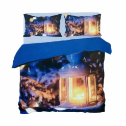 Parure Copripiumino Lanterna Di Novia Digitale 3D Matrimoniale Y071