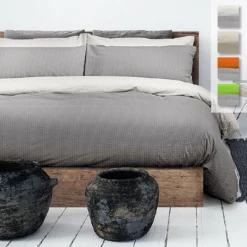 Parure Copripiumino Seersucker Di Daunex - Dimensioni Varie Y953