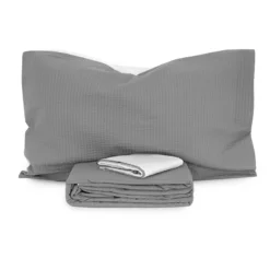 Parure Copripiumino Seersucker Di Daunex - Dimensioni Varie Y953 -Articoli Per La Casa parure copripiumino seersucker bicolor di daunex varie dimensioni 2 2