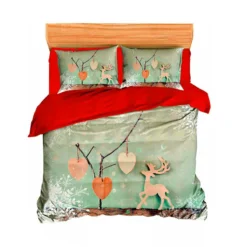 Parure Copripiumino Xmas Tree Morbidissimi Digitale 3D Matrimoniale K588