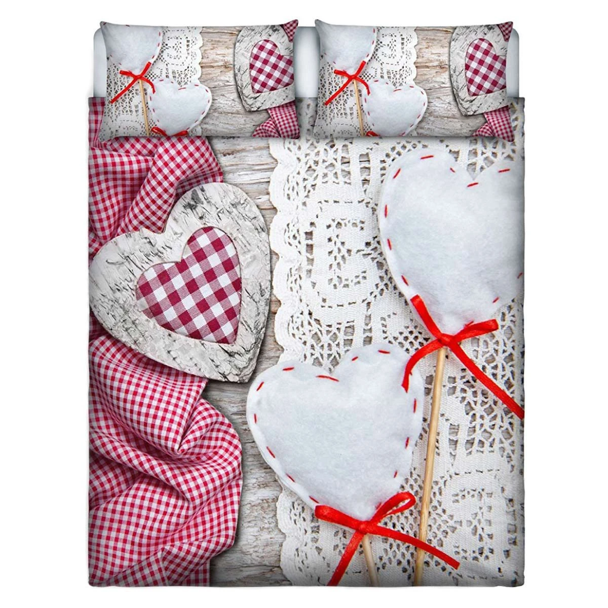 Parure Letto Tirol Ricamo & Tartan Stampa Digitale HD Lenzuola Matrimoniale Q292 1 Parure Letto Tirol Ricamo & Tartan Stampa Digitale HD Lenzuola Matrimoniale Q292