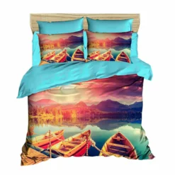 Parure Copripiumino Lakeland Morbidissimi Digitale 3D Matrimoniale U087