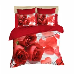 Parure Copripiumino Valentine Morbidissimi Digitale 3D Matrimoniale U119