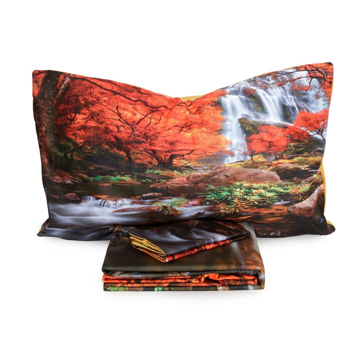 Parure Copripiumino Waterfall Morbidissimi Digitale 3D Matrimoniale U085 2 Parure Copripiumino Waterfall Morbidissimi Digitale 3D Matrimoniale U085 - immagine 2