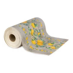Passatoia Al Metro In Vinile Limoni Tralcio Digitale Larghezza 50 Cm J468