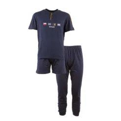 Pigiama Tre Pezzi Uomo Navigare In Cotone 141200T Y451 -Articoli Per La Casa pigiama 3 pezzi navigare in jersey di cotone 141200t navy 5