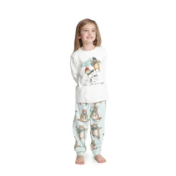 Pigiama Bambina/ragazza Bear Di Happy People In Caldo Cotone 5723 K963