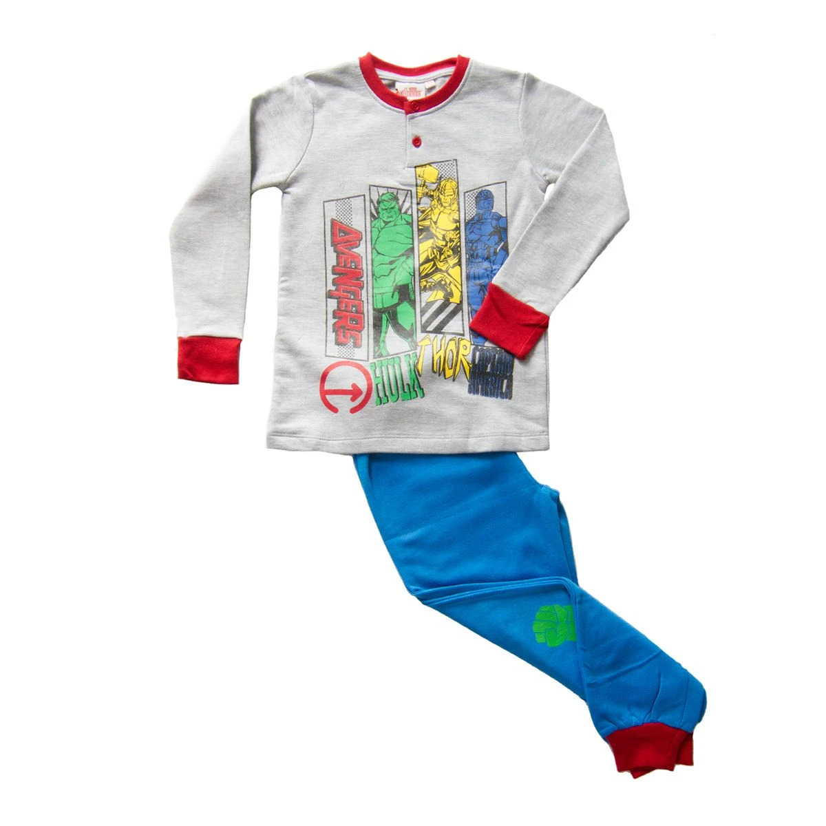 Pigiama Bambino Avengers Marvel In Felpa DBW18100 V184 2 Pigiama Bambino Avengers Marvel In Felpa DBW18100 V184 - immagine 2