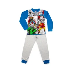 Pigiama Bambino Comics Marvel In Cotone MV16205 Y281 -Articoli Per La Casa pigiama bambino in cotone marvel comics mv16205 bluette 8