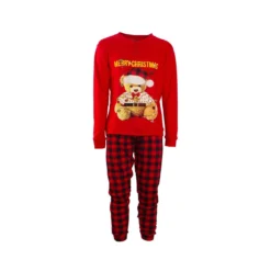 Pigiama Bambino/ragazzo Natalizio Teddy Oronero Caldo Cotone OUNB05/ODNJ04 K797