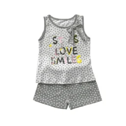 Pigiama Corto Bambina Estivo Babyvip J3993/11 V629
