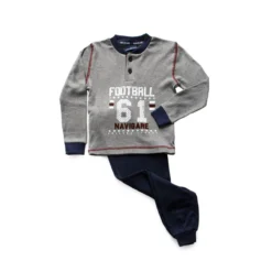 Pigiama Bambino Navigare In Caldo Cotone 16360 Z986 -Articoli Per La Casa pigiama da bambino navigare in caldo cotone grigio scuro 5