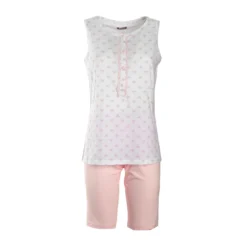 Pigiama Donna Corto Linclalor In Cotone 174581 - Fino Alla Tg 60 K205 -Articoli Per La Casa pigiama da donna estivo linclalor 174581 rosa 9