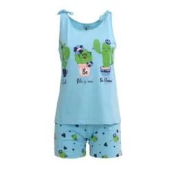 Pigiama Donna Estivo Mi.a.mi Smanicato 73407 U750 -Articoli Per La Casa pigiama da donna miami smanicato 73407 pacific blu 6