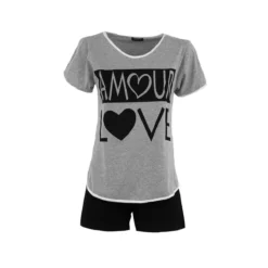 Pigiama Ragazza Estivo Character In Cotone YG1050 Y692 -Articoli Per La Casa pigiama da ragazza character yg1050 in cotone grigio chiaro 3