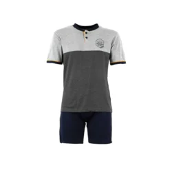 Pigiama Ragazzo Estivo Navigare In Cotone 15615 Y511 -Articoli Per La Casa pigiama da ragazzo navigare b215615 cotone jersey grigio melange 4