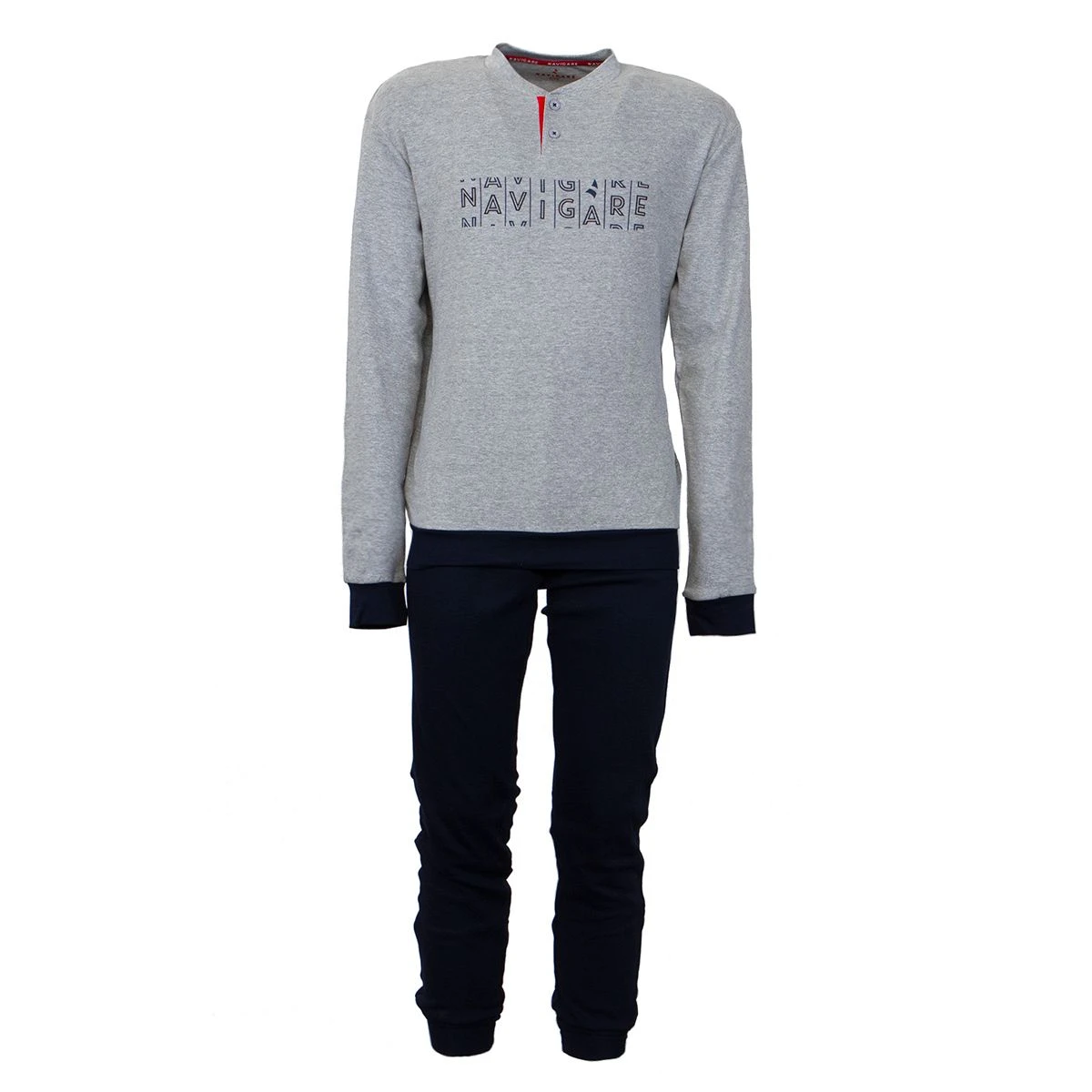 Pigiama Da Uomo Navigare In Caldo Cotone 141342B - Taglie Forti J832 2 Pigiama Da Uomo Navigare In Caldo Cotone 141342B - Taglie Forti J832 - immagine 2