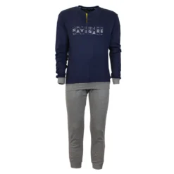 Pigiama Da Uomo Navigare In Caldo Cotone 141342B - Taglie Forti J832 5 Pigiama Da Uomo Navigare In Caldo Cotone 141342B - Taglie Forti J832 -Articoli Per La Casa pigiama da uomo navigare in caldo cotone 141342b taglie forti navy 3