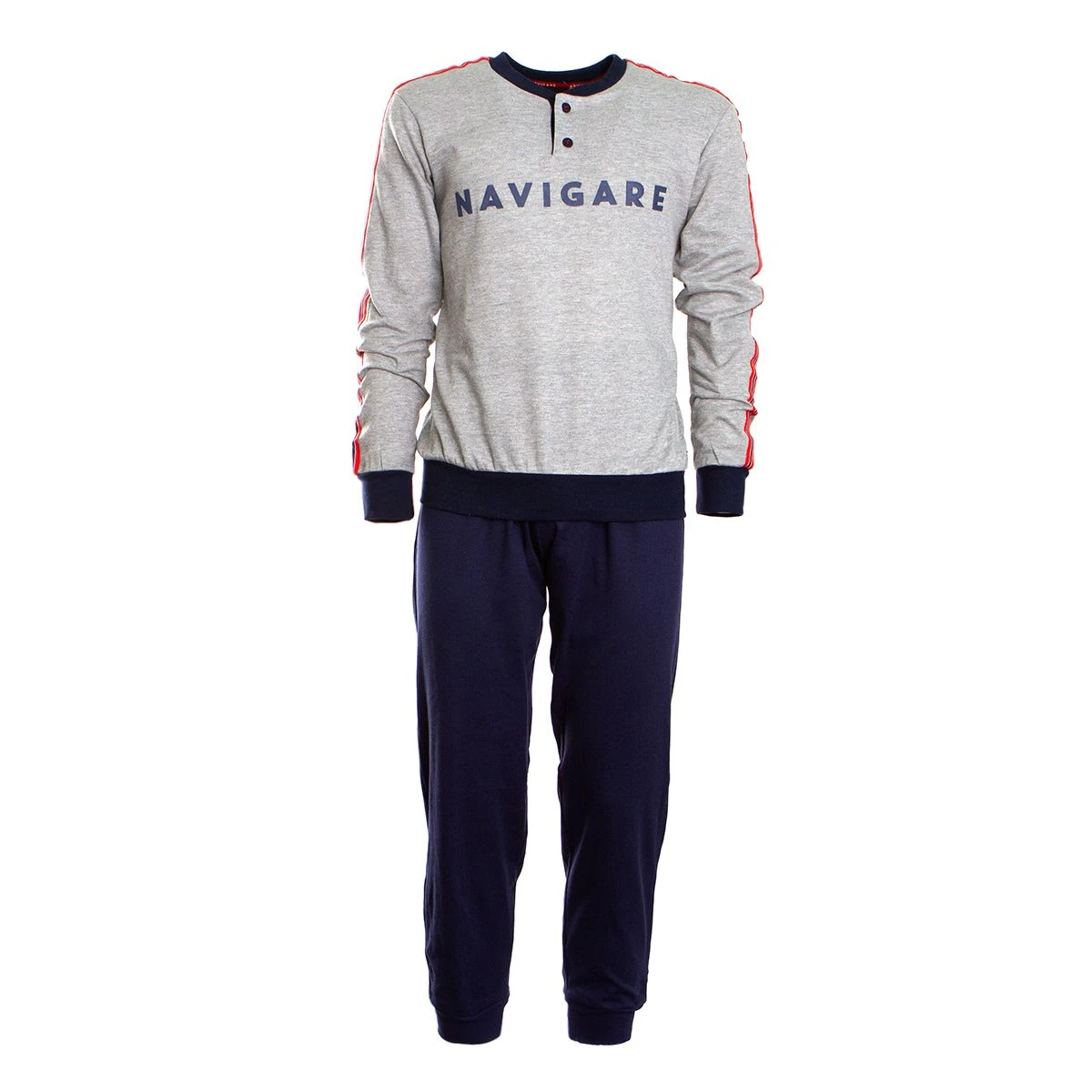 Pigiama Uomo Navigare In Felpa 141249 W304 3 Pigiama Uomo Navigare In Felpa 141249 W304 - immagine 3