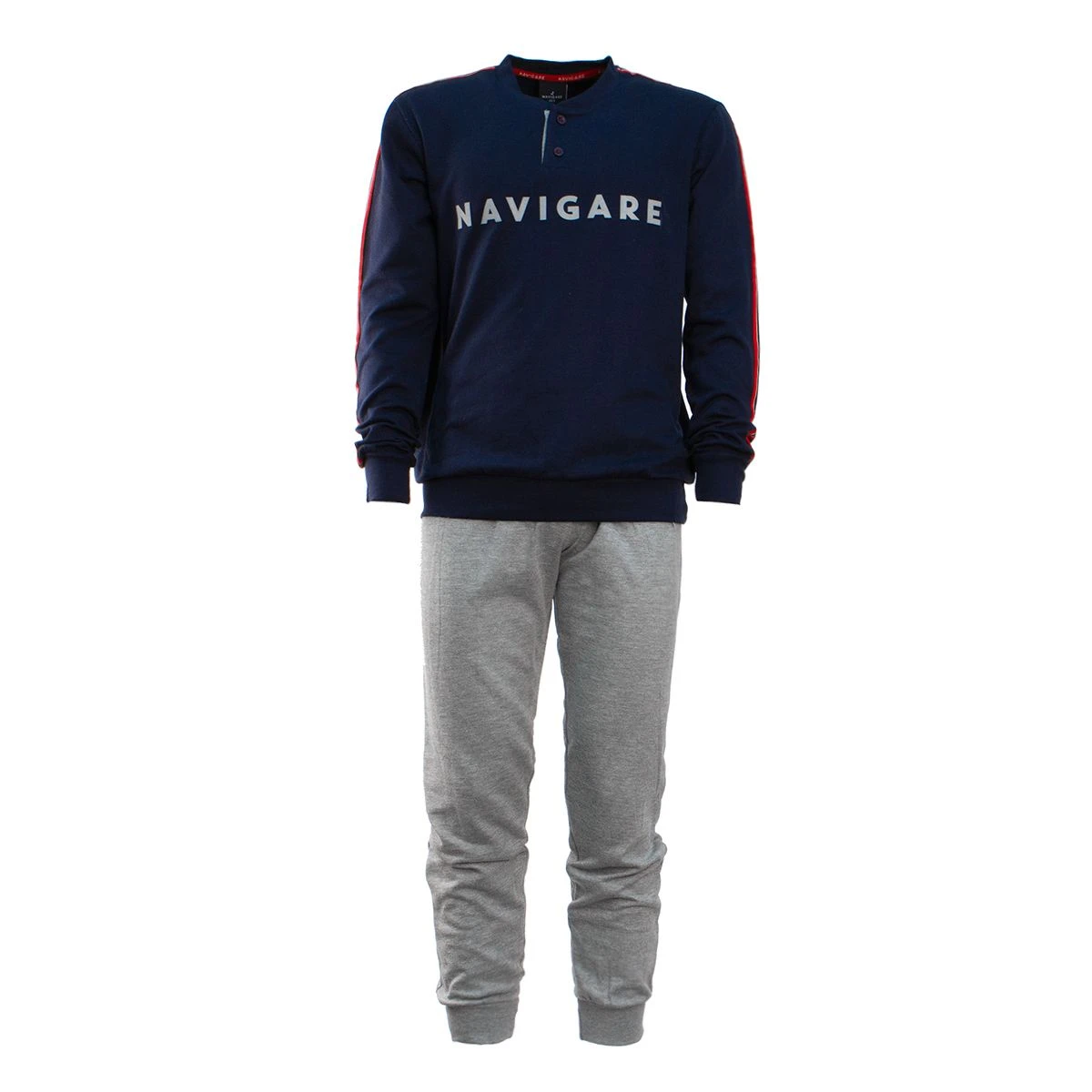 Pigiama Uomo Navigare In Felpa 141249 W304 2 Pigiama Uomo Navigare In Felpa 141249 W304 - immagine 2