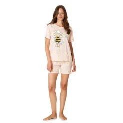 Pigiama Corto Donna Apero Happy People In Cotone 5606 W854