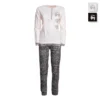 Pigiama Donna Oronero In Caldo Cotone OD1007 W375