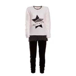 Pigiama Donna Oronero In Caldo Cotone OD1029F W455 -Articoli Per La Casa pigiama donna caldo cotone oronero od1029f rosa 3