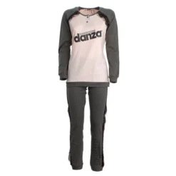 Pigiama Donna Dimensione Danza Invernale Caldo Cotone DD20196 K595 -Articoli Per La Casa pigiama donna dimensione danza in caldo cotone dd20196 cipria 4