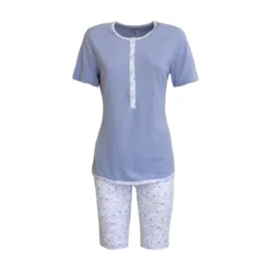 Pigiama Donna Estivo Linclalor Con Pinocchietto 73503 - Fino Alla Tg 60 V974 -Articoli Per La Casa pigiama donna estivo linclalor con pinochietto 73503 azzurro 10