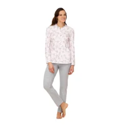 Pigiama Donna Linclalor In Caldo Cotone 92707 - Fino Alla Tg 60 Z917 -Articoli Per La Casa pigiama donna linclalor 92707 in caldo cotone rosa 10