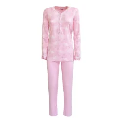 Pigiama Donna Floreale Linclalor Viscosa 02303 - Fino Alla Tg 58 V976 -Articoli Per La Casa pigiama donna linclalor in viscosa 02303 rosa e bianco 9