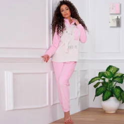 Pigiama Donna Oronero In Pile Coral OD1081 J152