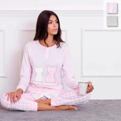 Pigiama Donna Oronero In Cotone OD126 K236