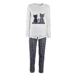 Pigiama Donna Oronero In Cotone OD126 K236 -Articoli Per La Casa pigiama donna oronero od126 in cotone grigio 3