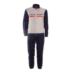 Pigiama Tuta Uomo Navigare In Pile 141375 J077 -Articoli Per La Casa pigiama tuta uomo navigare in pile 141375 grigio melange 5