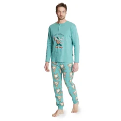 Pigiama Uomo Bear Di Happy People In Caldo Cotone 5732 K962