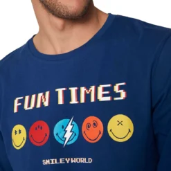 Pigiama Uomo Smiley In Caldo Cotone 55675 W377 -Articoli Per La Casa pigiama uomo caldo cotone smiley 55675 4 11