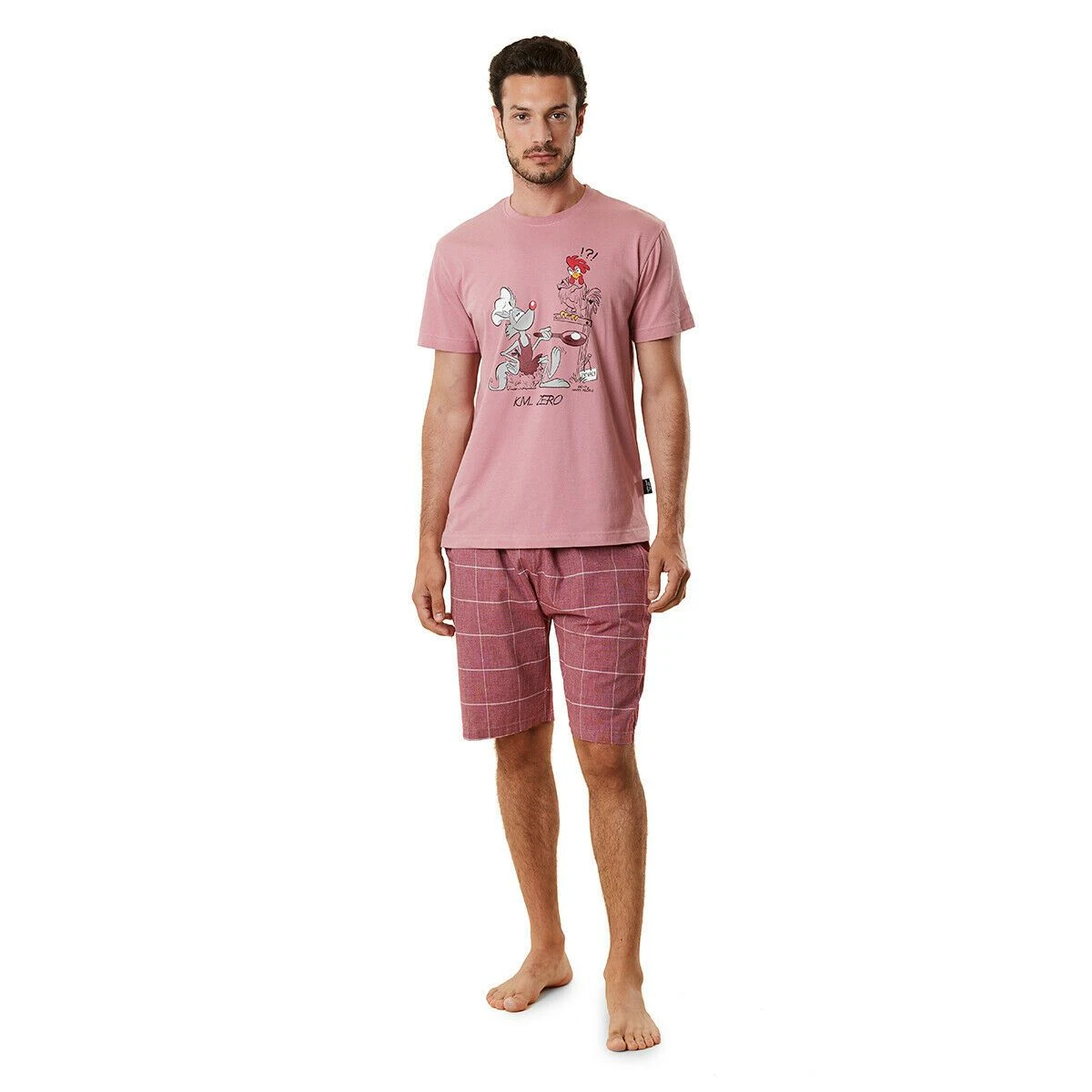 Pigiama Corto Uomo Estivo Km Zero Di Happy People In Cotone 5343 Z408 1 Pigiama Corto Uomo Estivo Km Zero Di Happy People In Cotone 5343 Z408